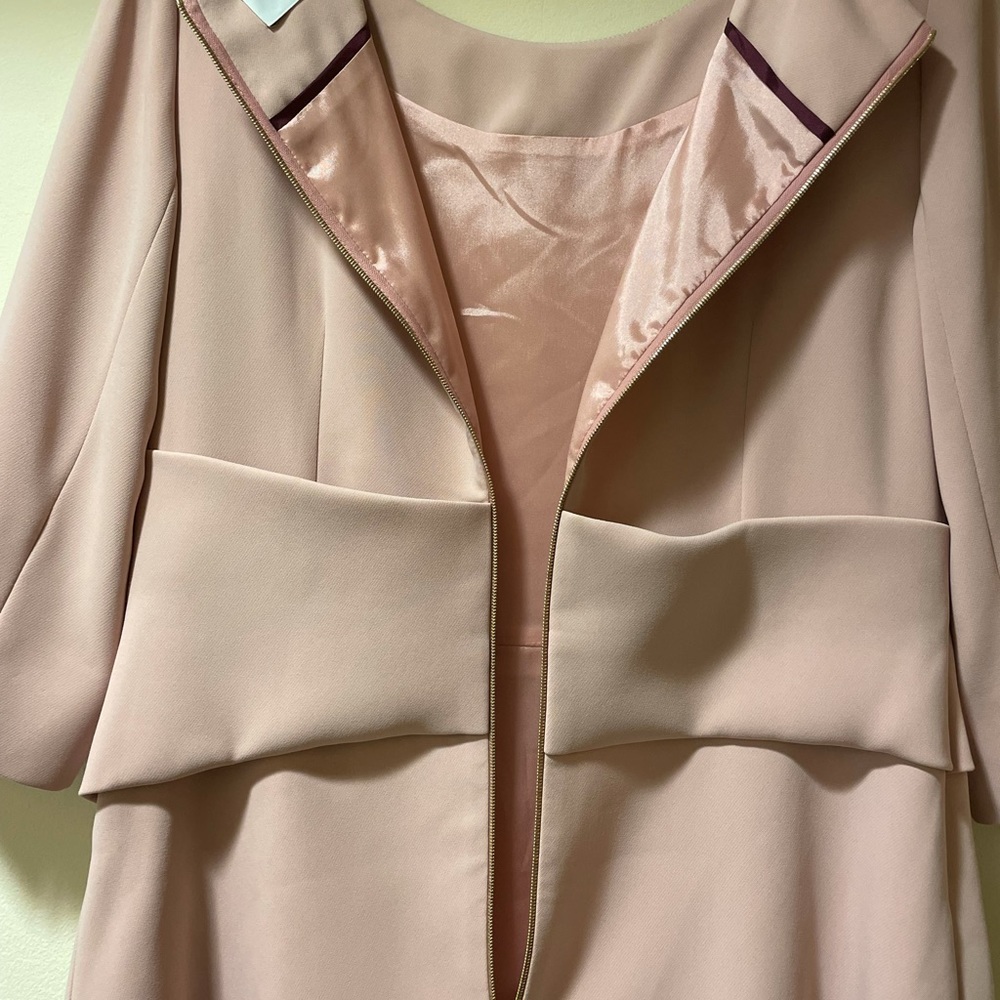 The Fold London Camelot Blush Pink Dress Size US 8 - Picture 5 of 13
